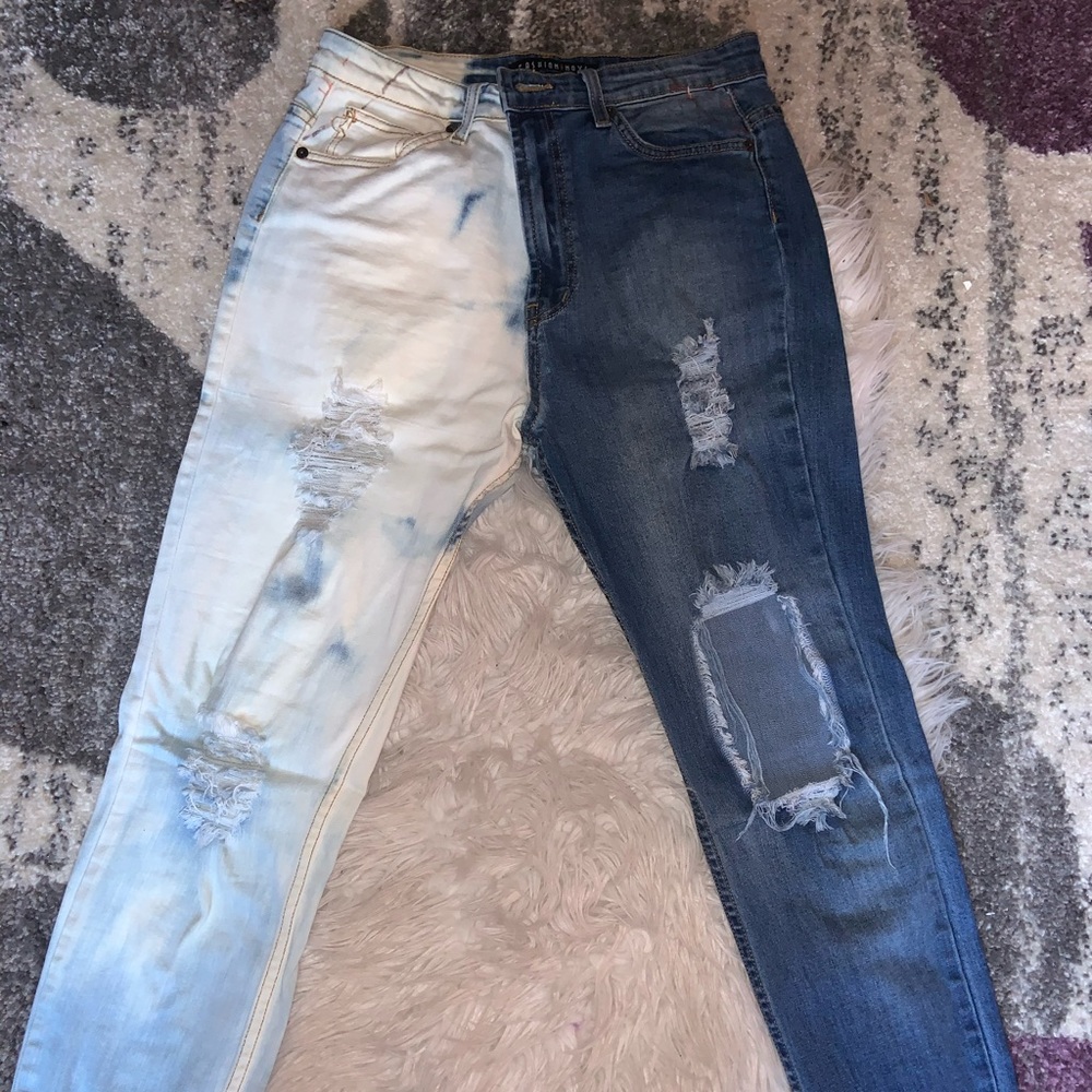 Half Bleached Jeans